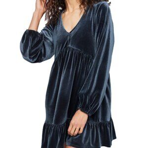 Gentle Fawn | Phillipa Velvet Dress | Midnight Blue | XXS